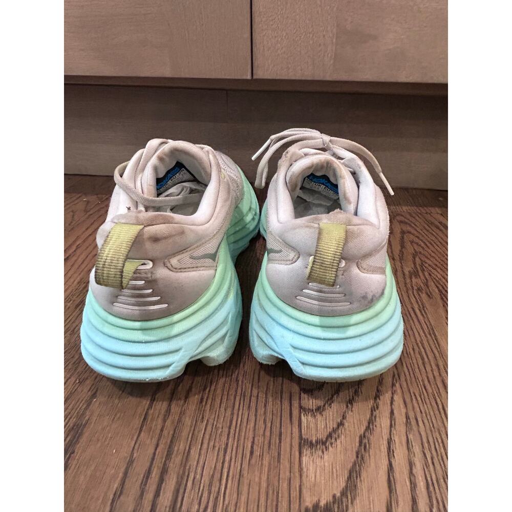 HOKA Bondi 8 Women’s Running Shoes Sz 6 Sunlit Ocean Sneaker Athleisure Walking - Picture 4 of 9